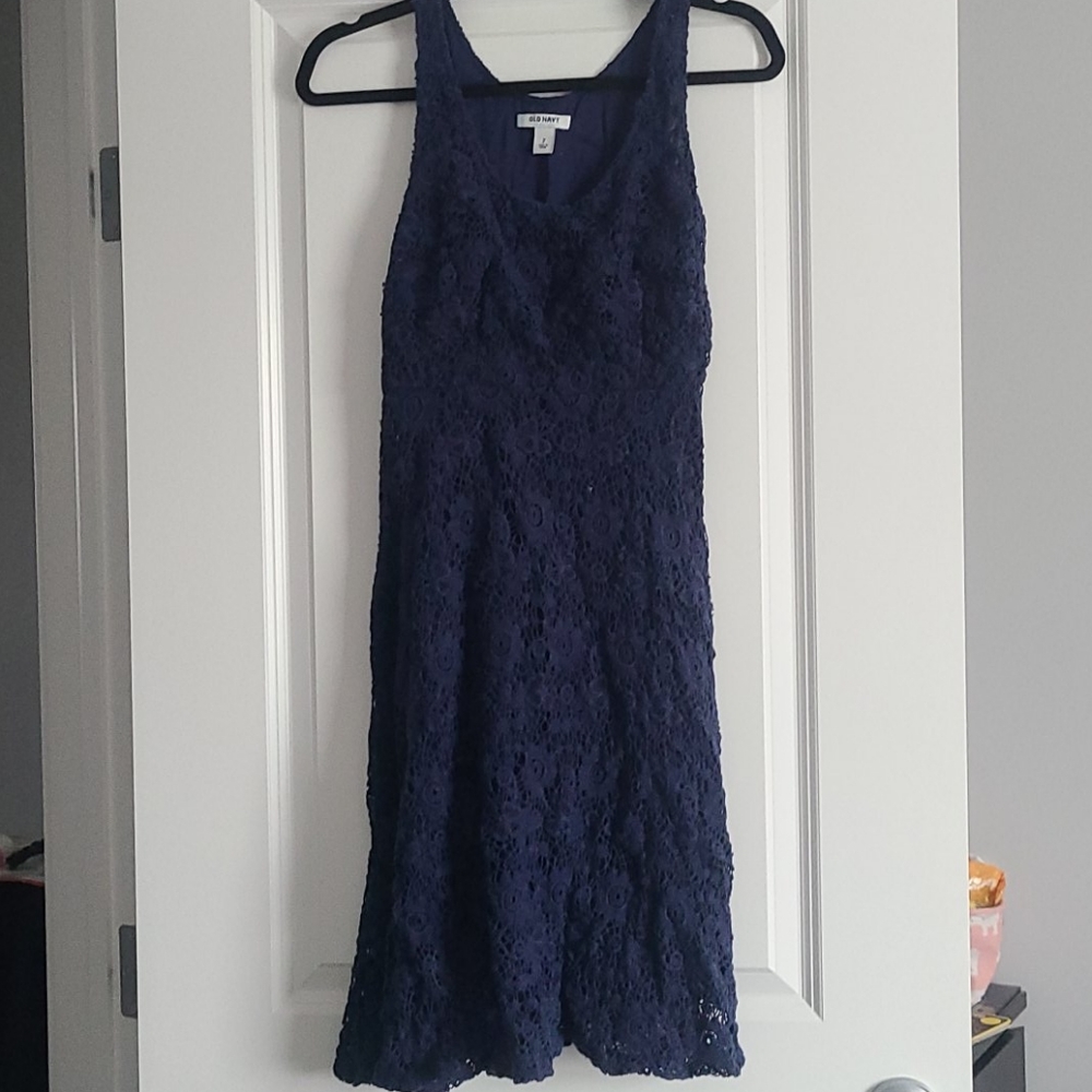 Old navy navy lace dress